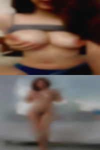 Sunset older heavy set women walks at swingers sex clubs on a beach.